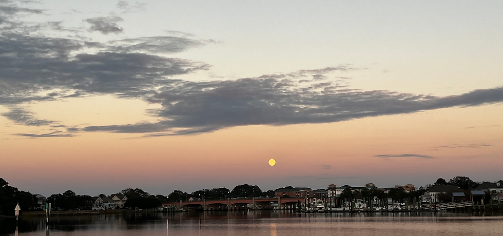 moon over sunset